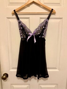 Sexy Lace Babydoll Chemise Sleepwear